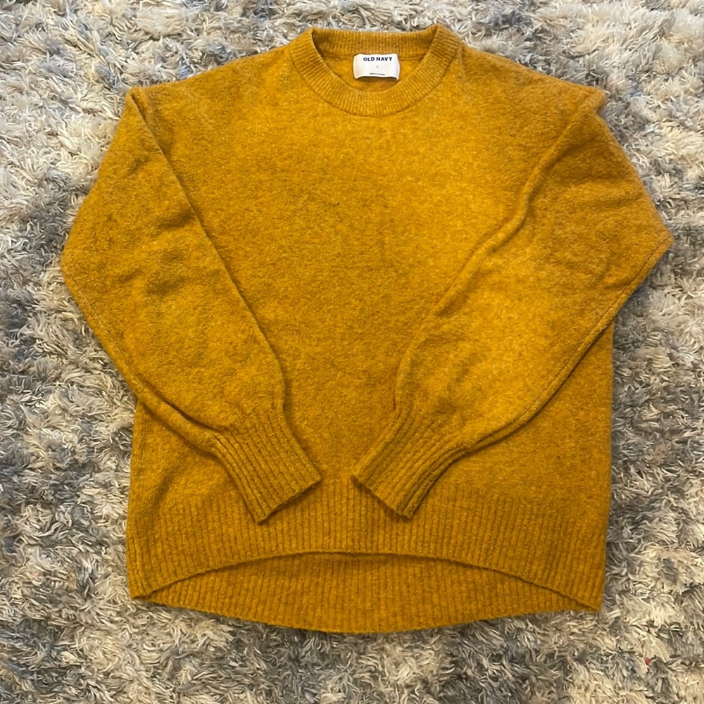 Old navy crew neck bubble sleeve sweater